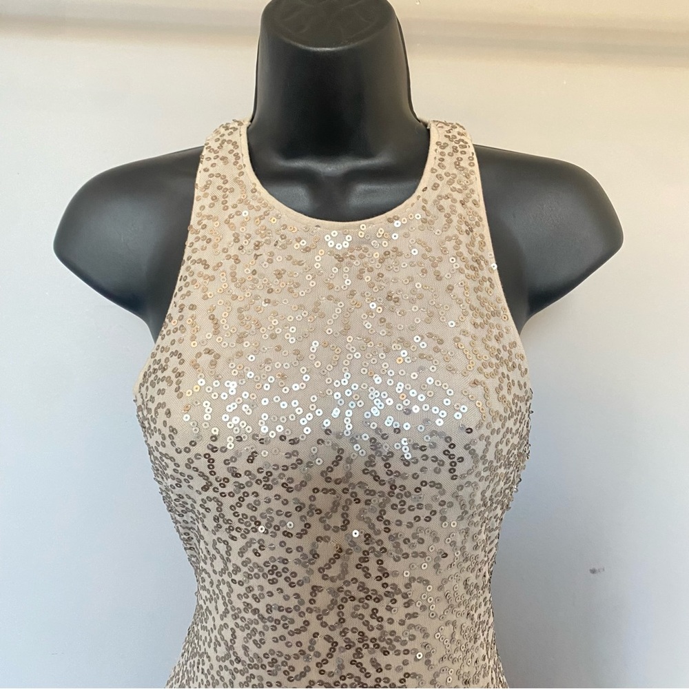 🆕Hollister Gold Sequin Bling Bodycon Party Dress Small New With Tag - Picture 5 of 9